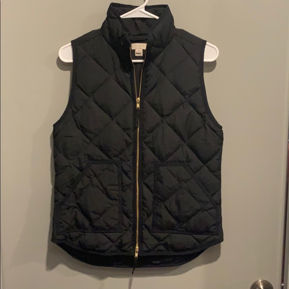 J crew black vest